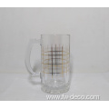 330ml glasses beer cup mugs with decal